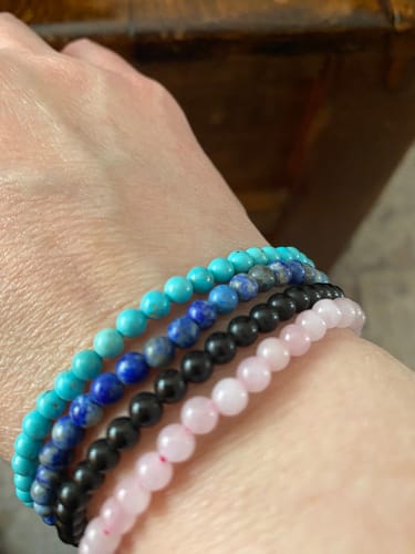 Customer photo review of Lapis Lazuli Bracelet Mini