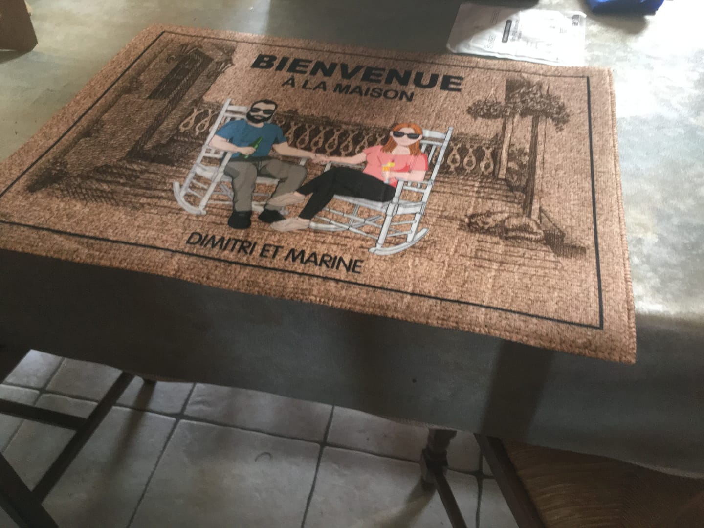 Customer photo review of Chez nous - Couple-Paillasson