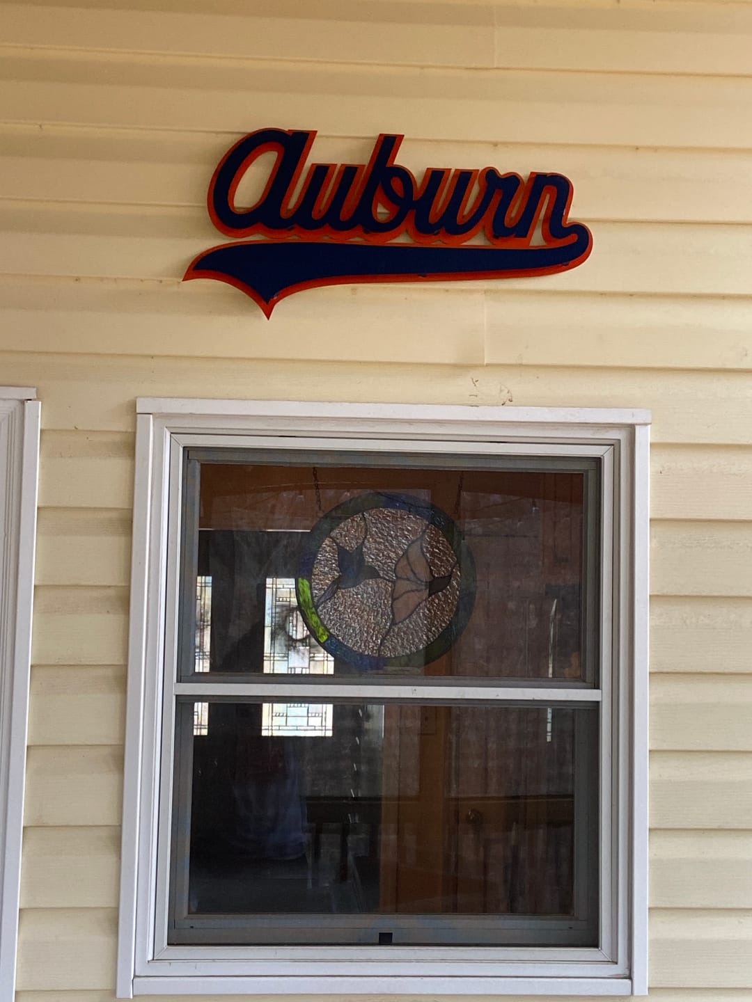 Customer photo review of Auburn Tigers Cursive Script VAULT 3D Metal Wall Art 26" x 14"