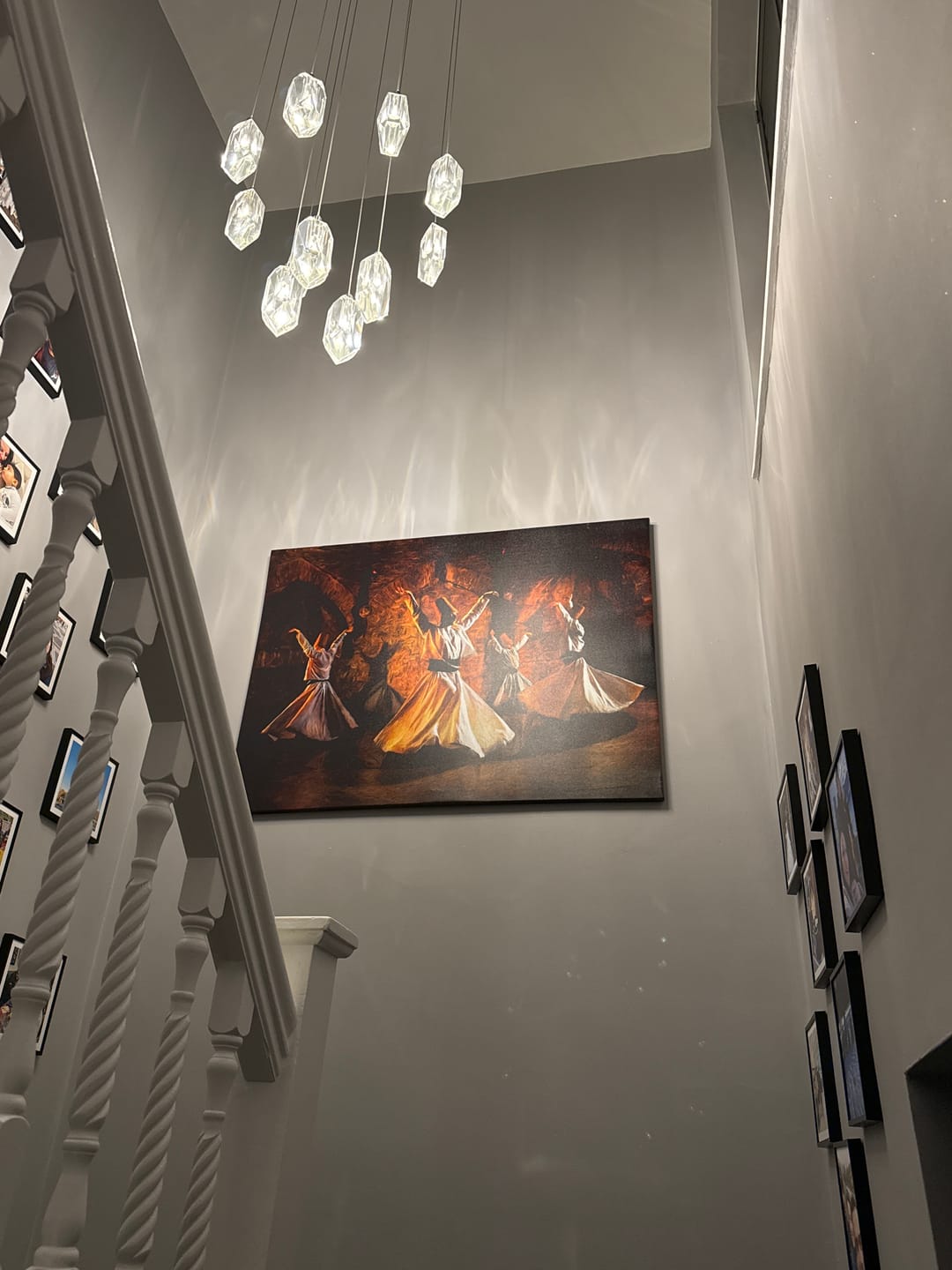 Customer photo review of Whirling Dervish - Islamic Wall Art Modern Canvas Printing