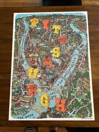 Customer photo review of Pittsburgh | 1000 Piece Puzzle