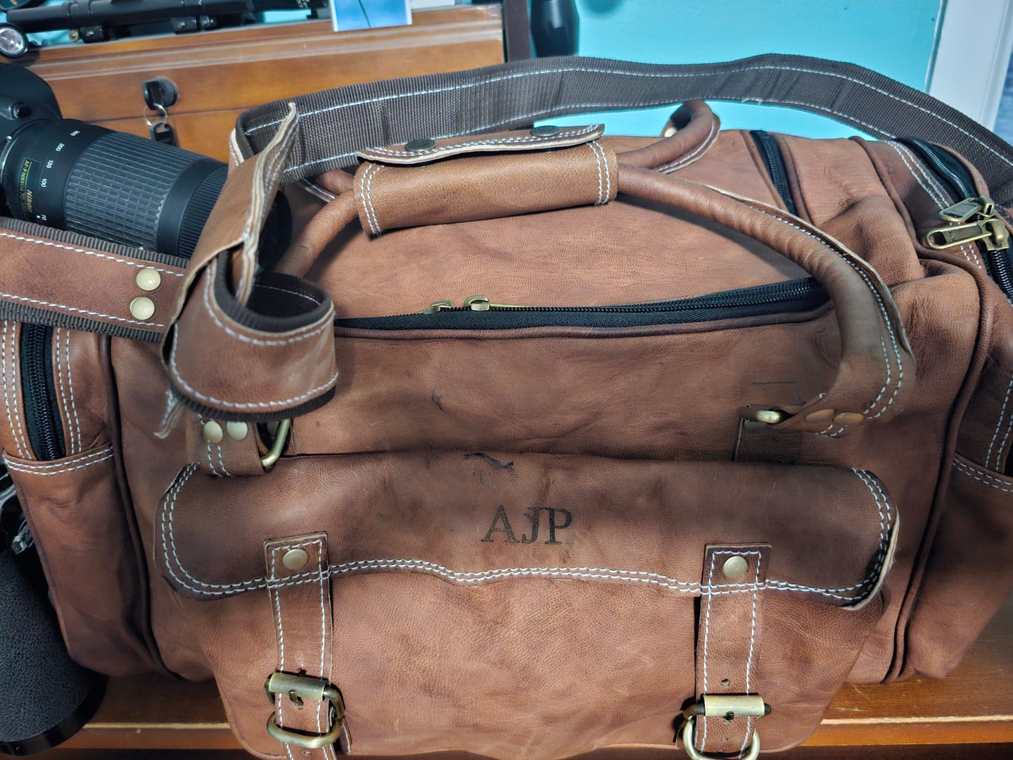 Customer photo review of Traveler Weekender Duffle Bag + FREE Toiletry Bag