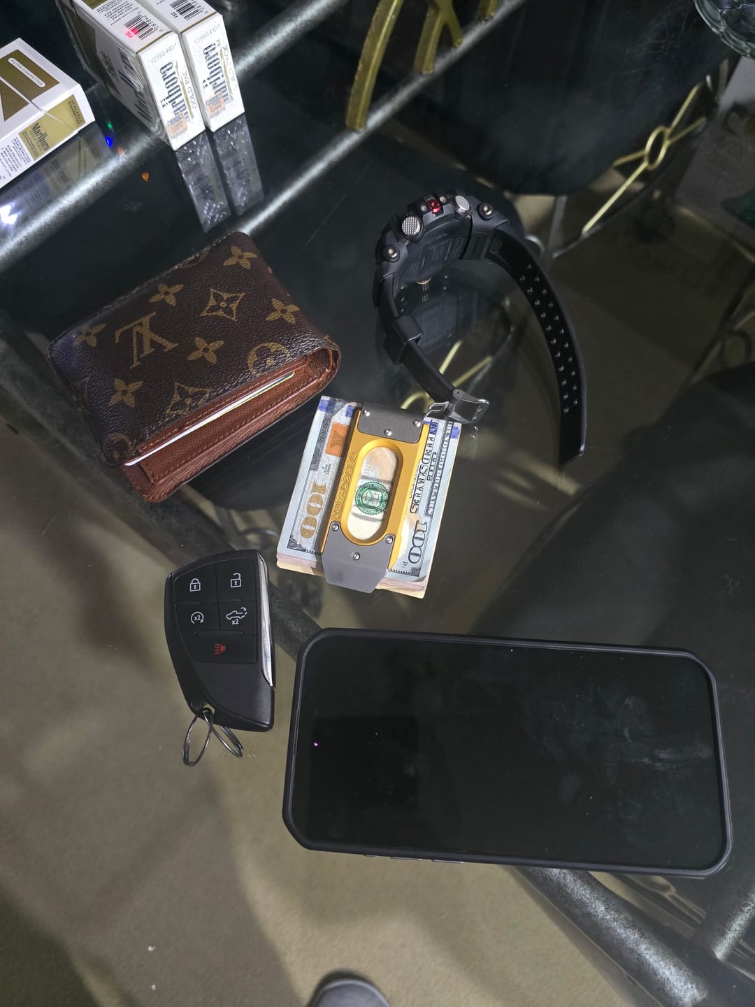 Customer photo review of MC02 TITANIUM MONEY CLIP - LIMITED EDITION - GOLD ANODIZED