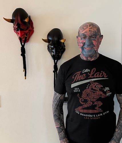 Customer photo review of Black Hannya Mask