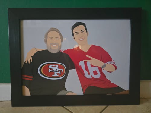 Customer photo review of Custom Hand-Drawn Illustration