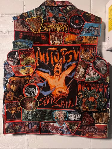 Customer photo review of Autopsy - Mental Funeral - Oversize Patch