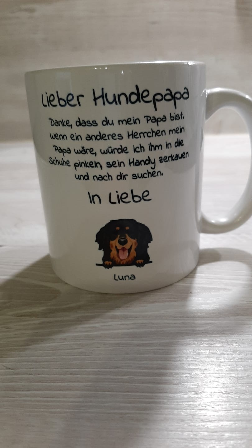 Customer photo review of Lieber Hundepapa - Individuelle Tasse