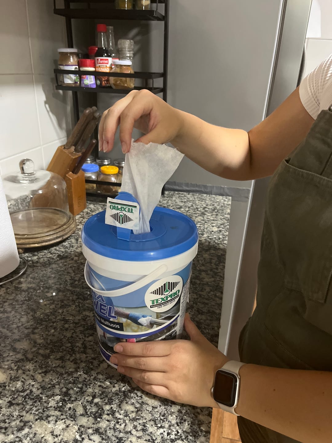 Customer photo review of TOALLAS HÚMEDAS MULTIUSO