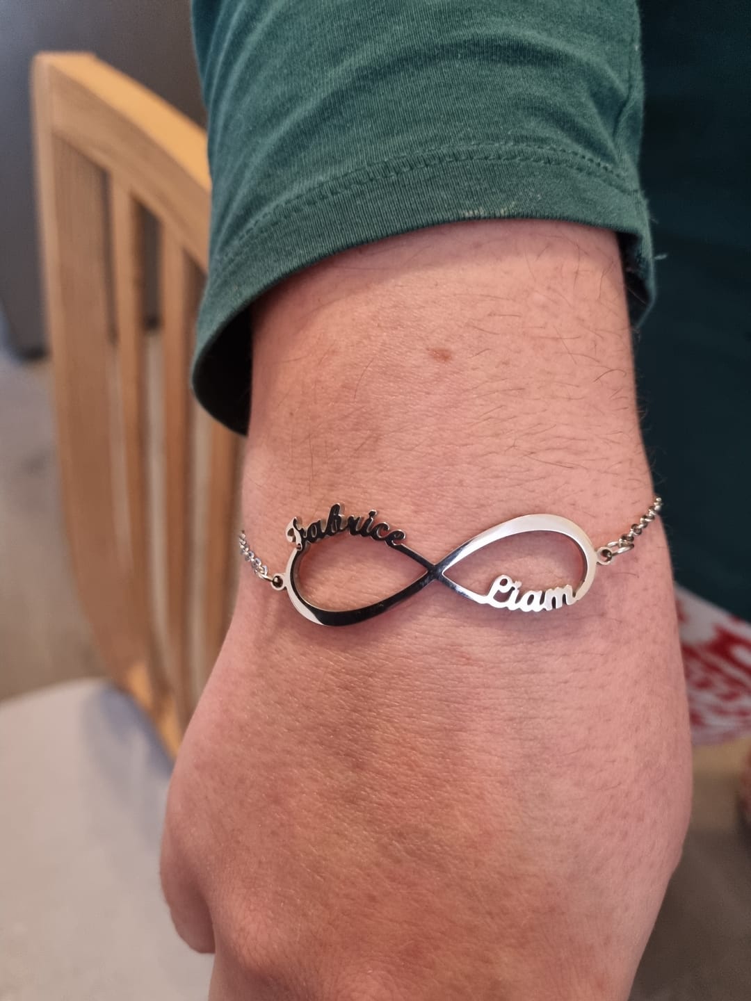 Customer photo review of Bracelet Infini Éternité