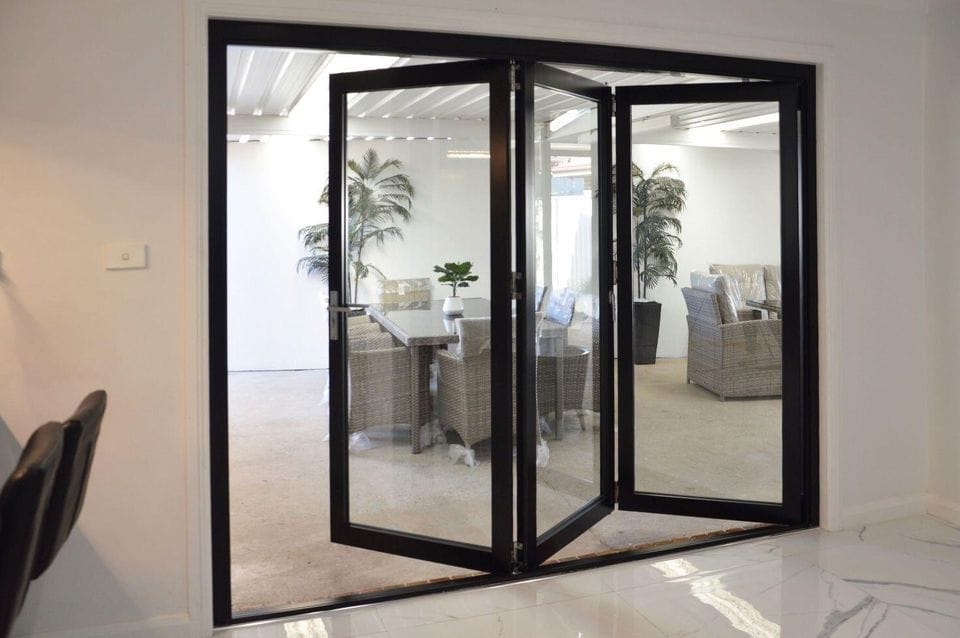 Customer photo review of 168" X 80" Grand Bifold Door