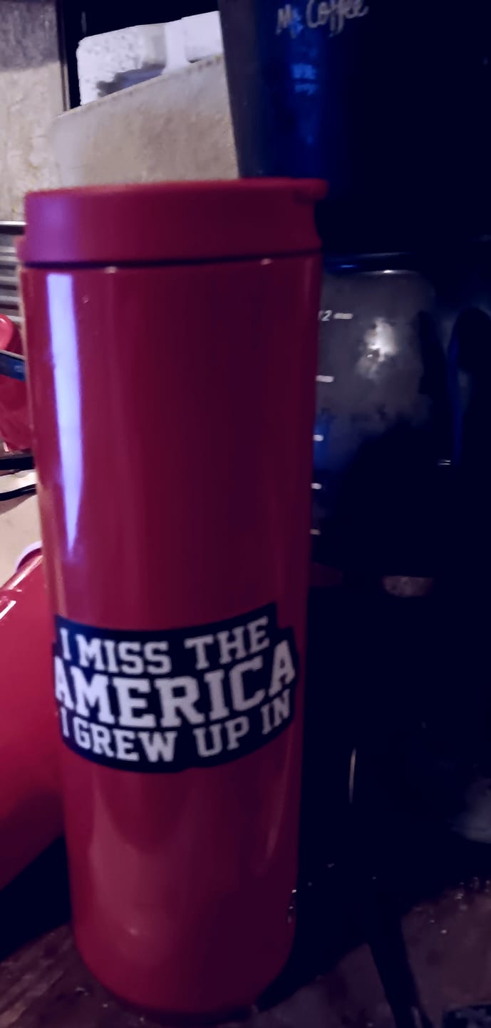 Customer photo review of I Miss The America I Grew Up In Decal