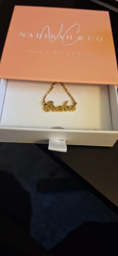 Customer photo review of Personalized Name Necklace