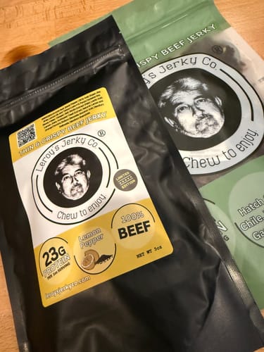 Customer photo review of LEMON PEPPER Beef Jerky