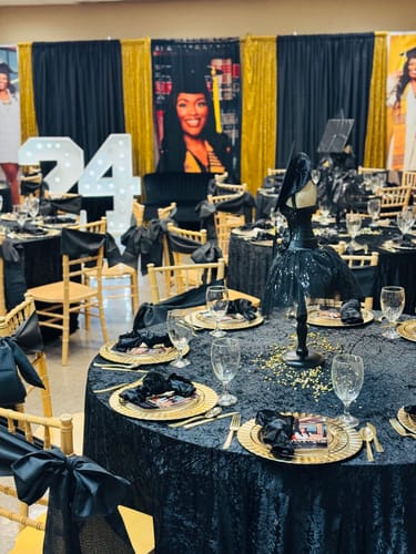 Customer photo review of Graduation Backdrop Idea