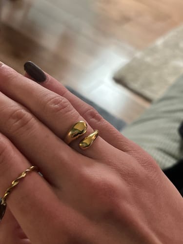 Customer photo review of Double Dome Ring - Gold