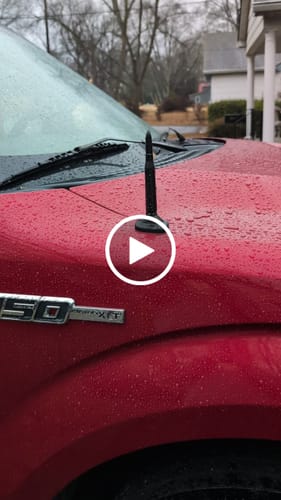 Customer video review of PREMIUM BULLET ANTENNA