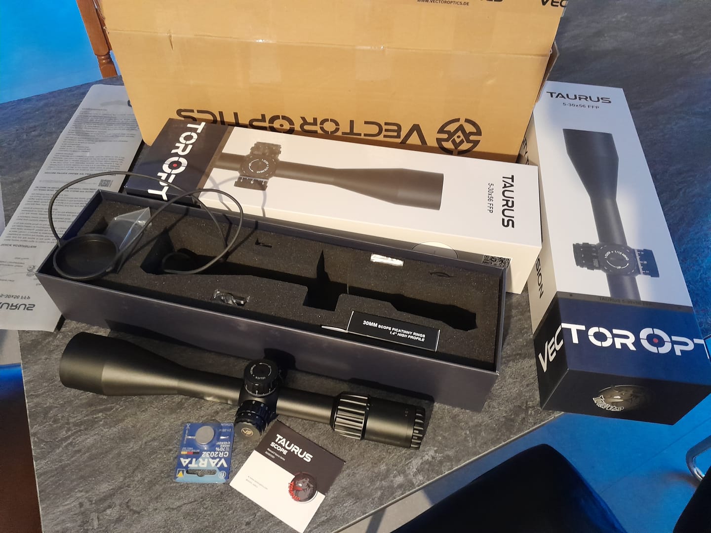 Customer photo review of Vector Optics SCFF-66 Taurus 5-30x56 GenII MIL