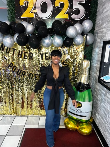 Customer photo review of Poplin Tie Top