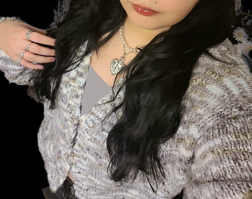 Customer photo review of COSMIC HEART PENDANT