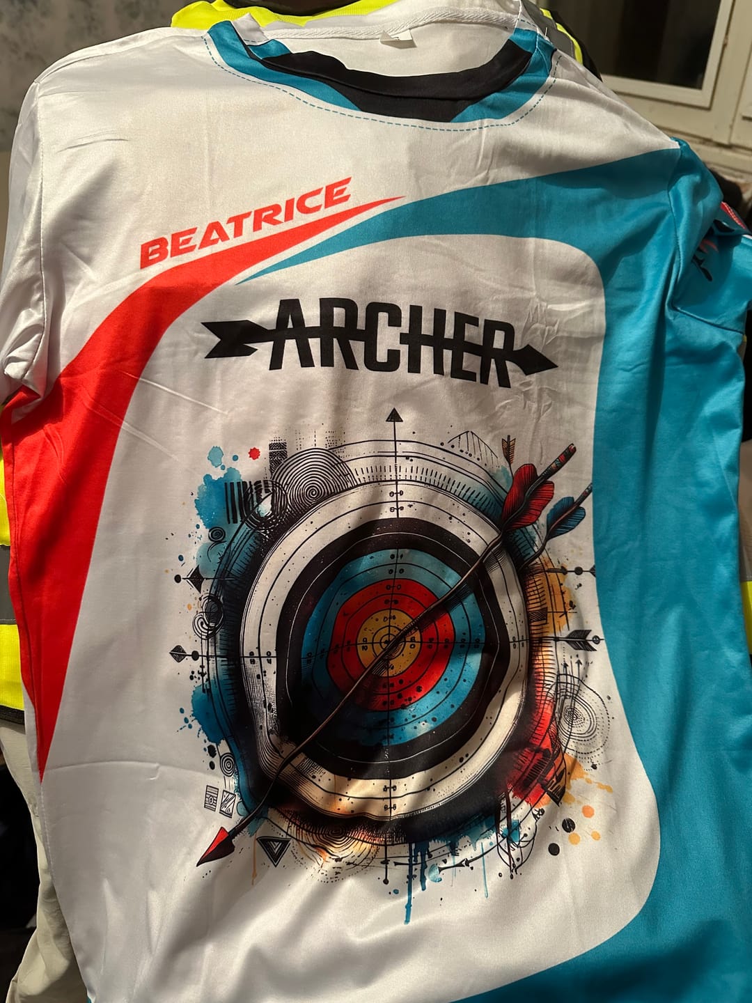Customer photo review of Unisex Shirt - Custom Name Sport Shirt, Archery Classic