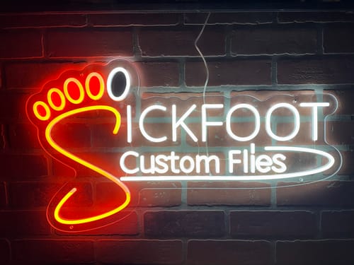 Customer photo review of Sickfoot Custom Files - Premium Neon Artwork