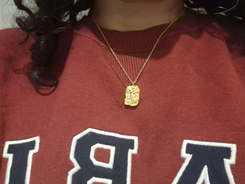Customer photo review of Goddess Asteria Necklace