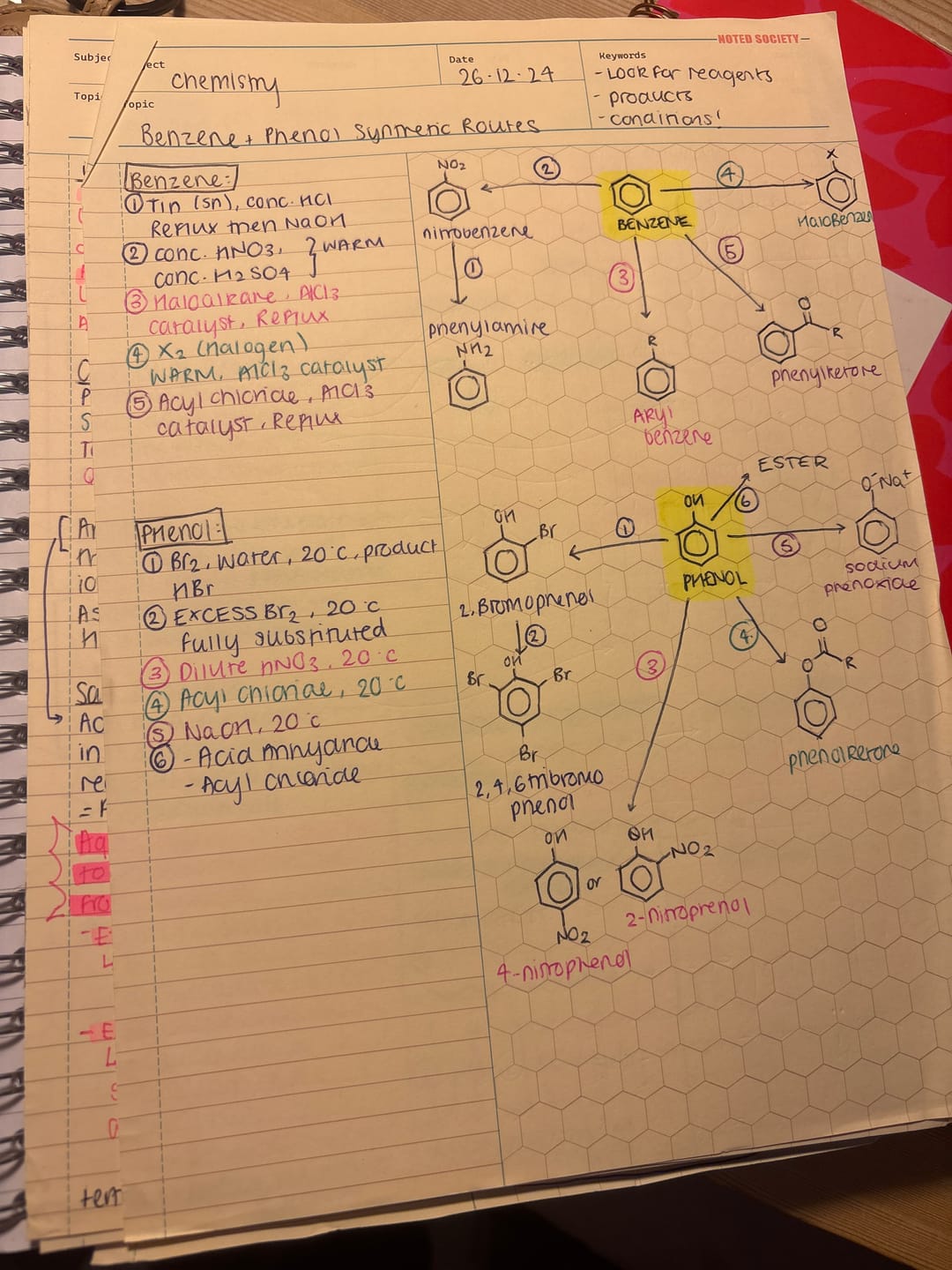 Customer photo review of Organic Chemistry Notepad