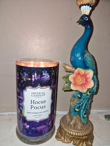 Customer photo of the Hocus Pocus candle from Leah P.