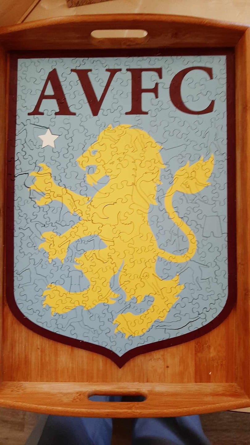 Customer photo review of Aston Villa FC® Logo - Wooden Puzzle