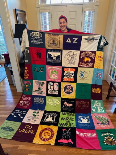 Customer photo review of T Shirt Quilt by Project Repat