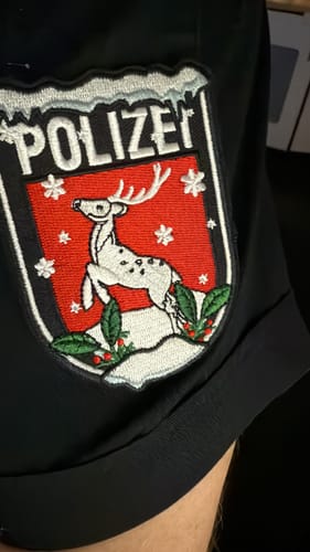 Customer photo review of Polizei Xmas Textil Länderpatches