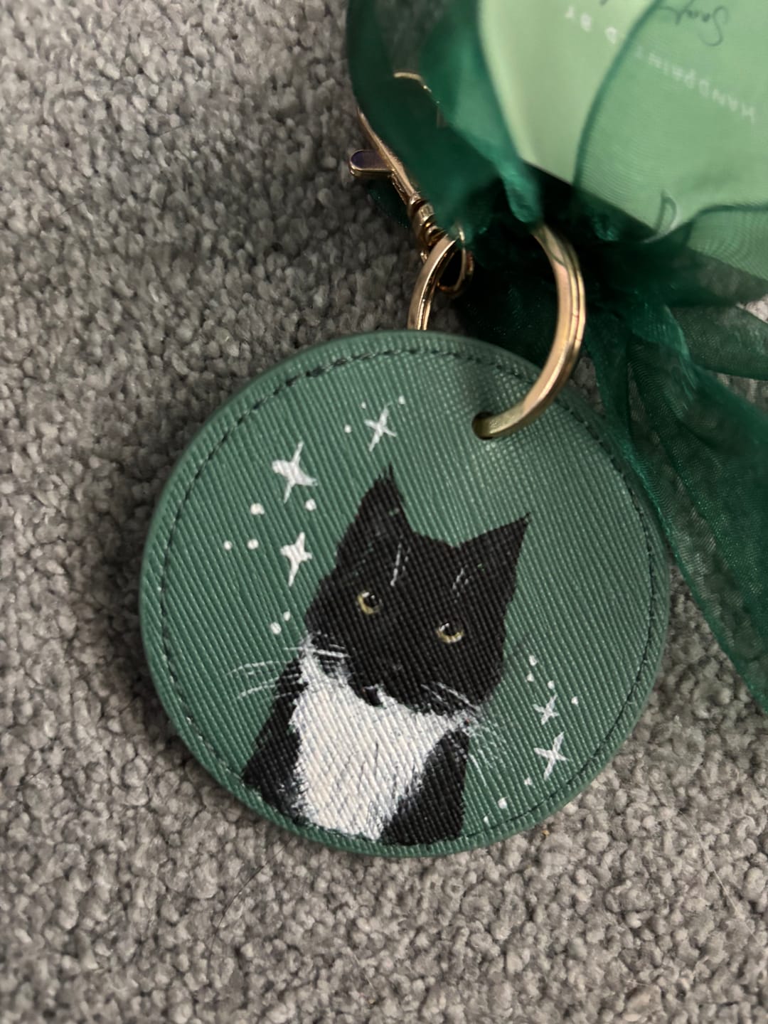 Customer photo review of Personalizable Hand Painted Key Ring- illustrated pet