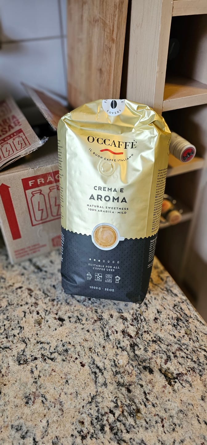Customer photo review of Occaffe Grano Crema E Aroma 100% Arabica 1kg