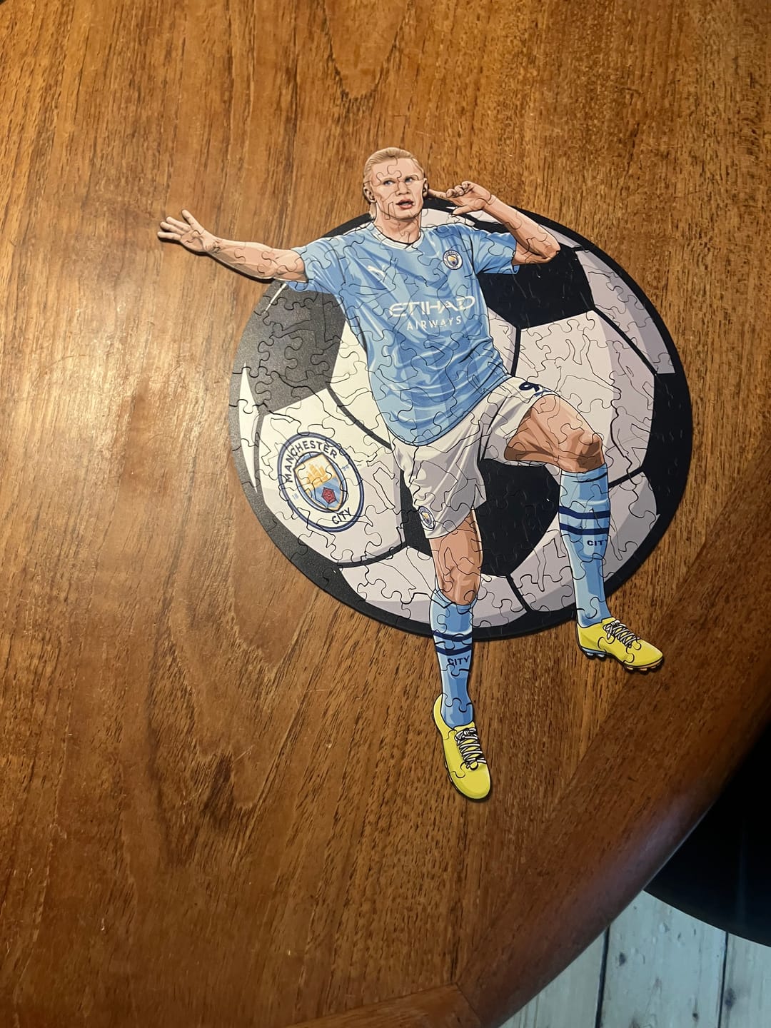 Customer photo review of Erling Haaland - Wooden Puzzle