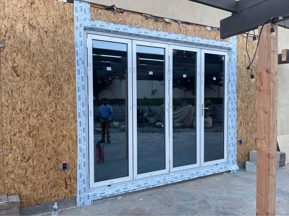 Customer photo review of 168" X 80" Grand Bifold Door