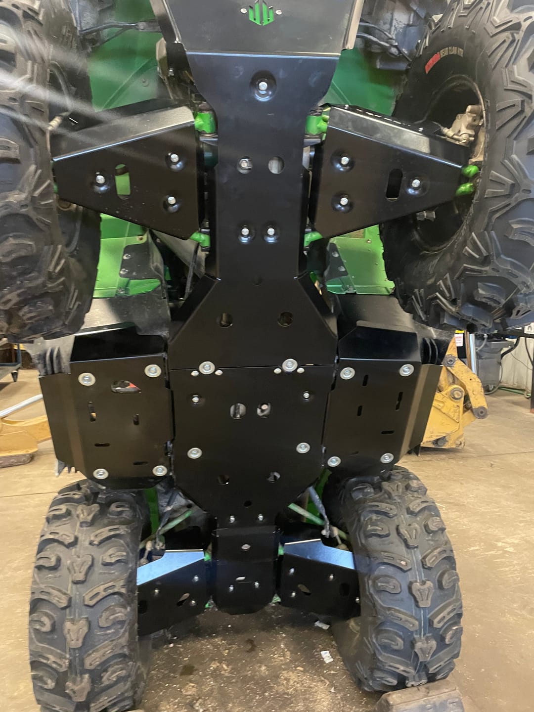Customer photo review of Complete Aluminum Skid Plates for Kawasaki Brute Force 750i
