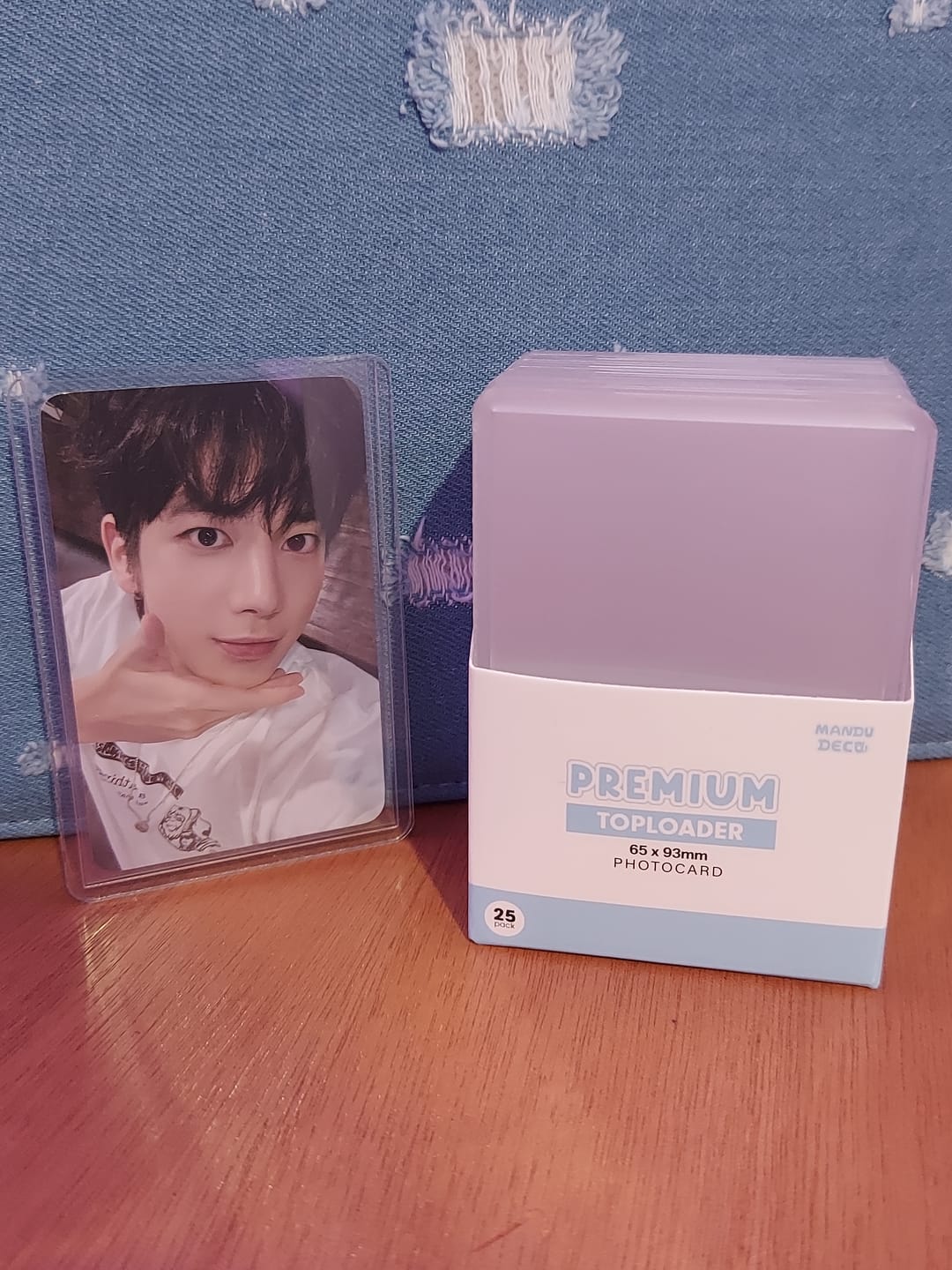 Customer photo review of PREMIUM CLEAR PHOTOCARD TOPLOADER