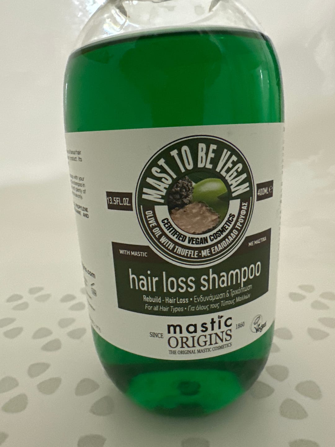 Customer photo review of Hair Loss Shampoo