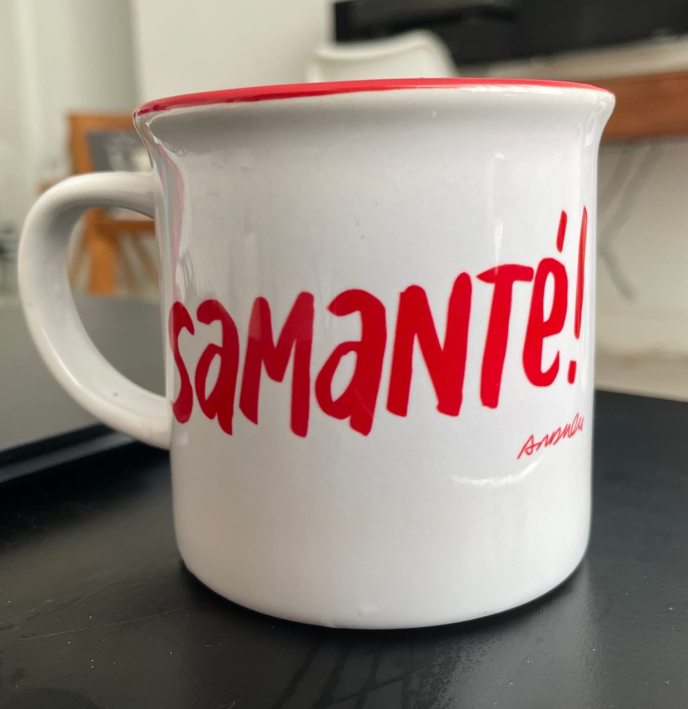 Customer photo review of Taza "Samanté!" vintage
