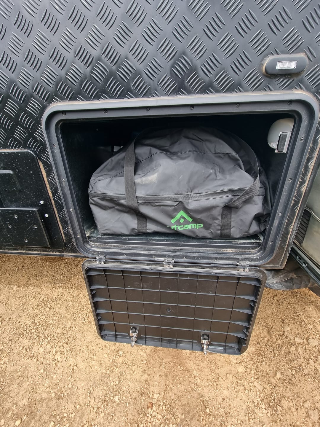 Customer photo review of Jumbuck Single burner Gas BBQ Carry Bag