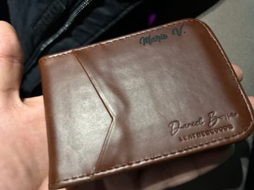 Customer photo review of Cartera Mérida Brandy