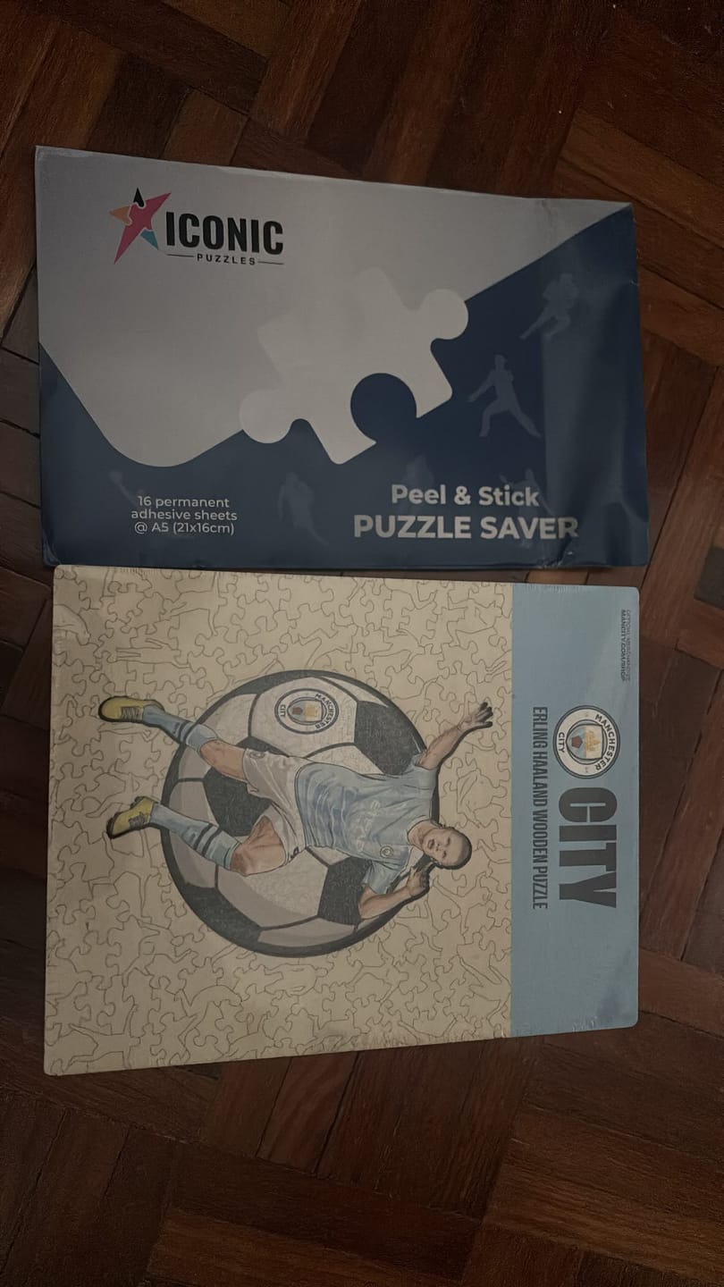 Customer photo review of Erling Haaland - Wooden Puzzle