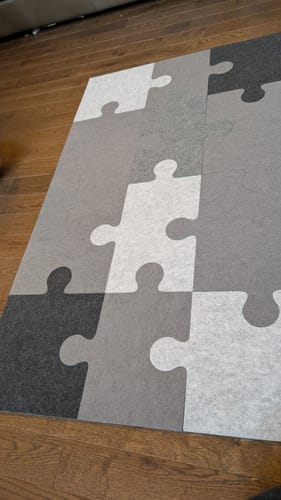 Customer photo review of Felt Puzzle Playmat • Add-on for Climbing Toys