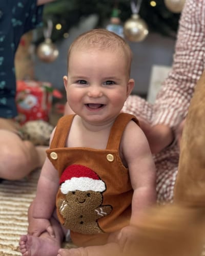Customer photo review of Gingerbread Romper
