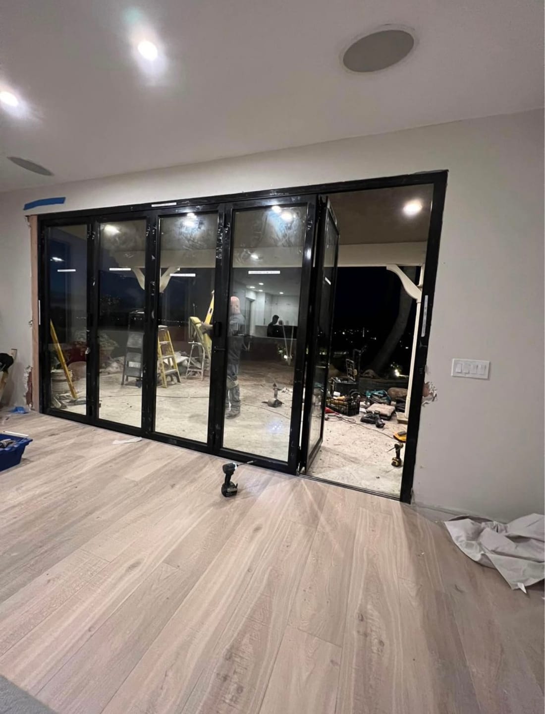Customer photo review of 168" X 80" Grand Bifold Door