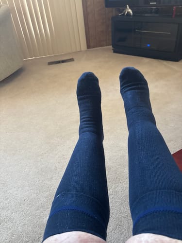 Customer photo review of Performance Eucalyptus Compression Socks