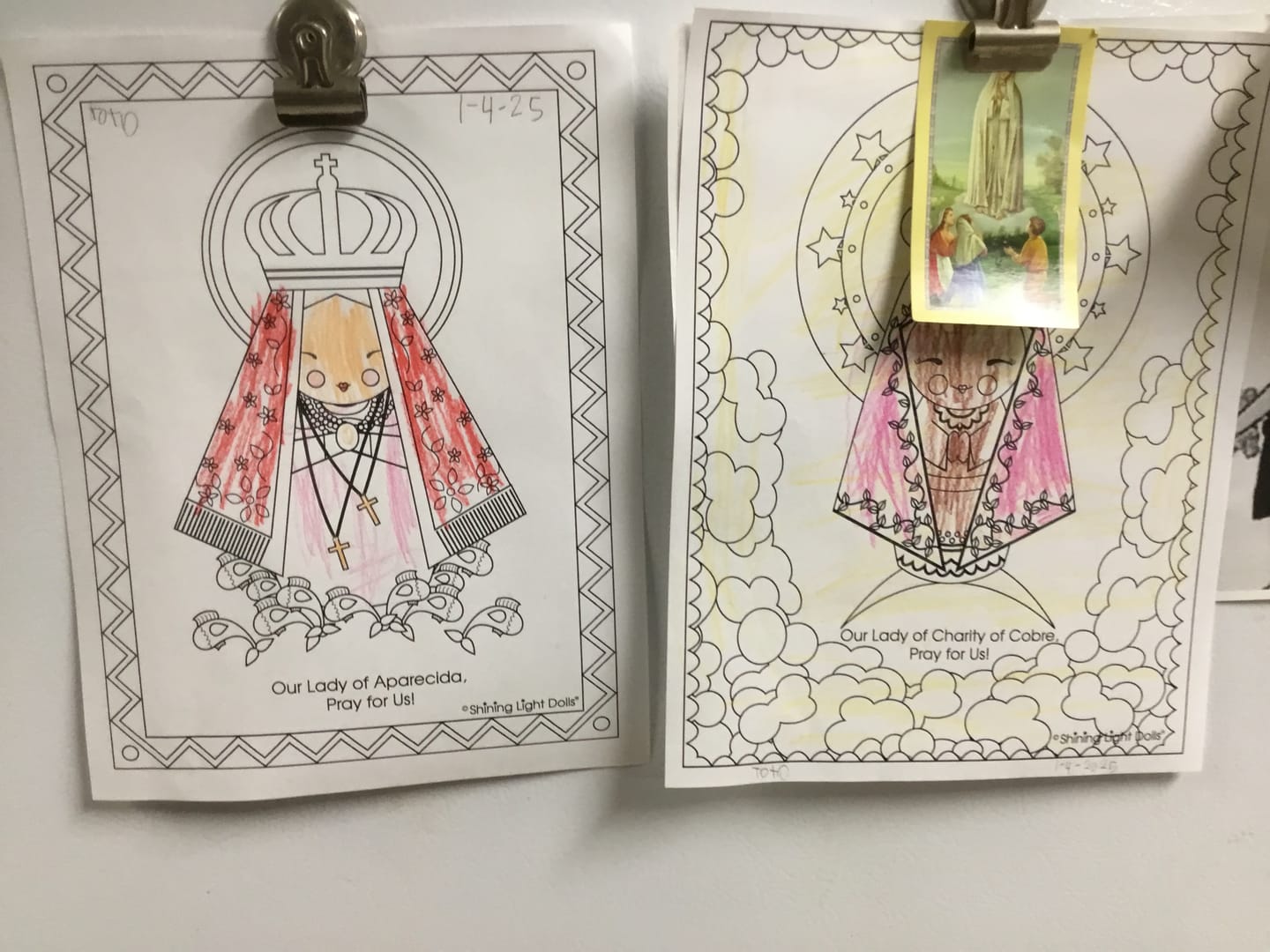 Customer photo review of Coloring Sheets - Digital Download