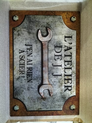 Customer photo review of Pour les bricoleurs - Plaque de porte personnalisée pour artisans