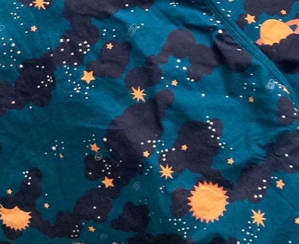 Customer photo review of Saturn Nights Sherpa Hooded Baby Blanket
