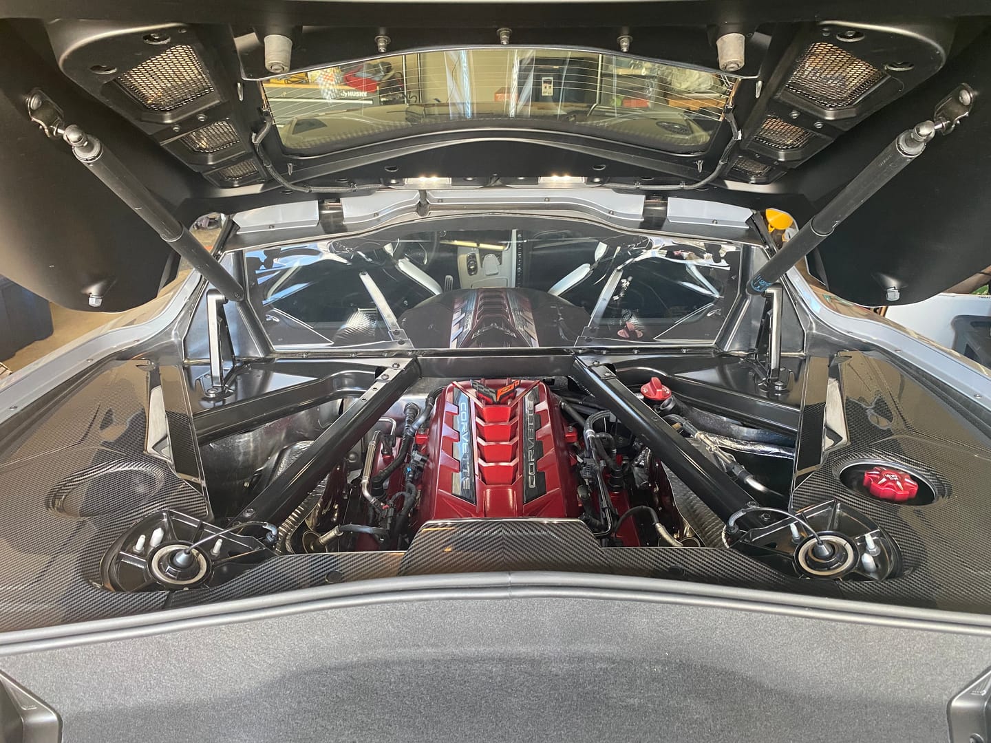 Customer photo review of Corvette C8 Coupe Engine Bay Panel Cover (3-Pieces Version)